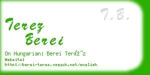 terez berei business card